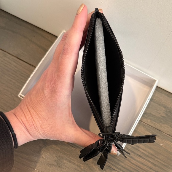 Comme des Garcons Black Glossy Zipper Medley Wallet /Clutch NWT IN BOX - Picture 6 of 9